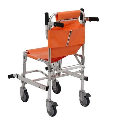 Foldaway সিঁড়ি চেয়ার স্ট্রেচার ট্রান্সফার রোগীর অ্যালুমিনিয়াম খাদ
